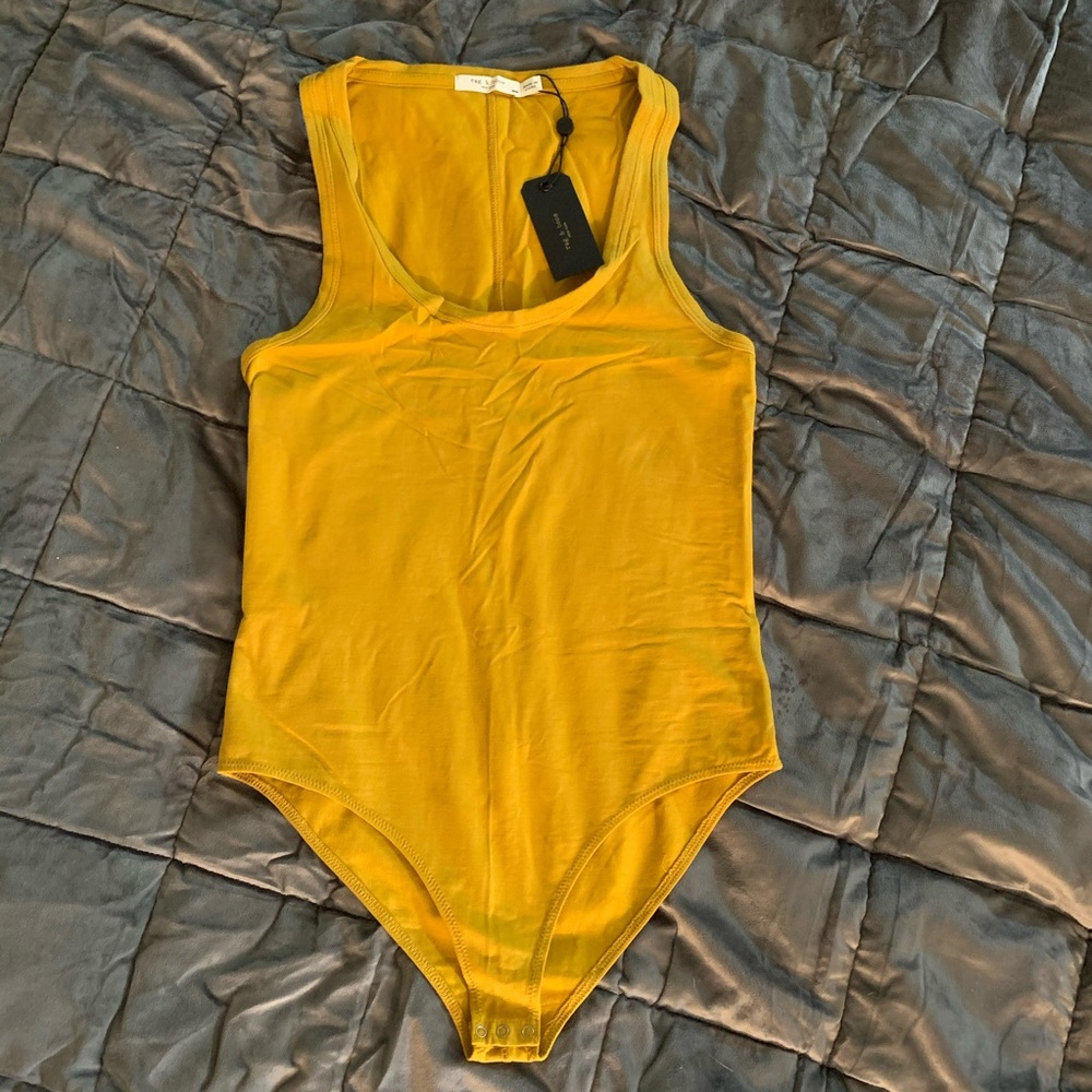 Rag & Bone Bodysuit Mustard Yellow Medium